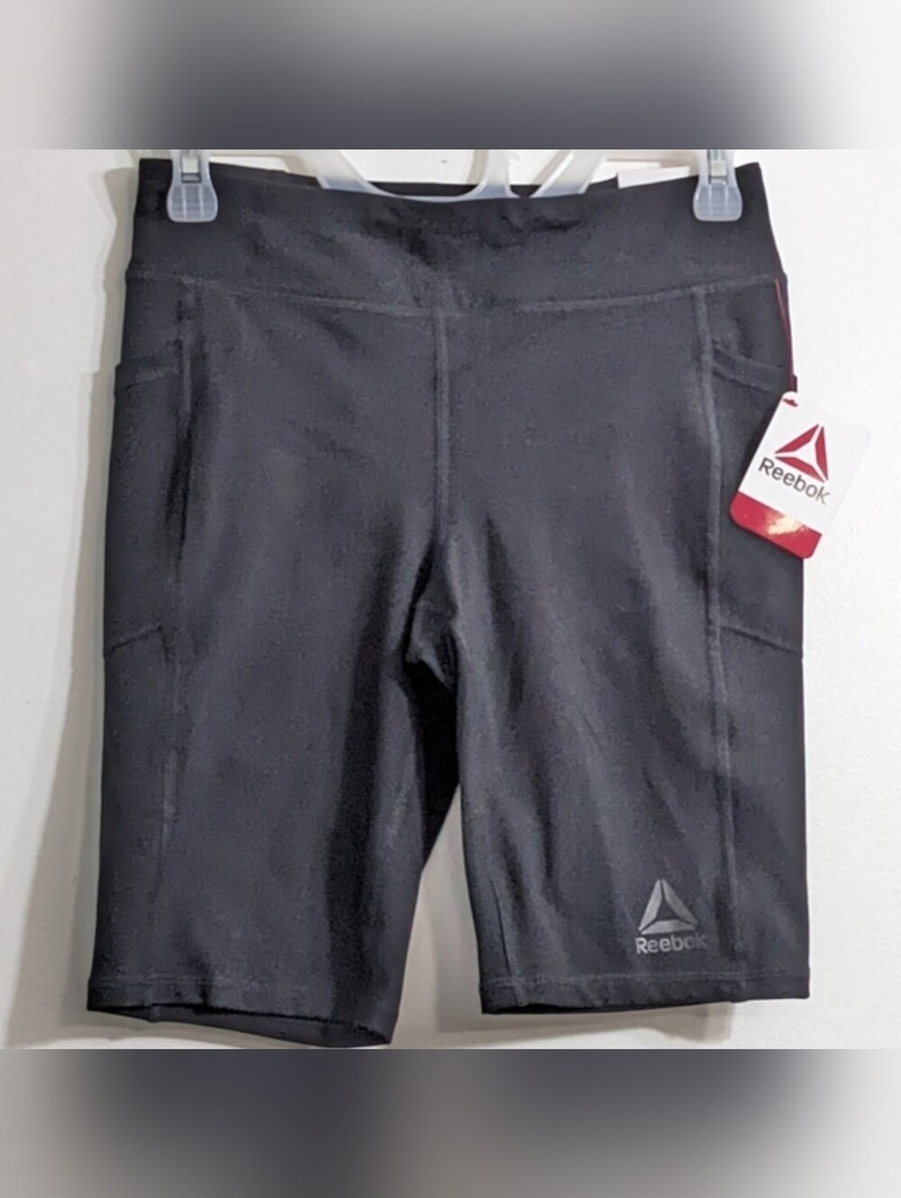 Reebok Girls Black Compression Biker Shorts,  Size XL(14/16), New With Tag